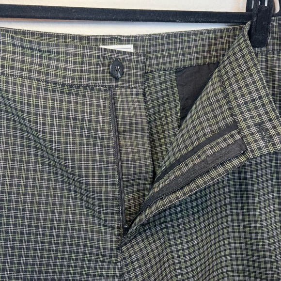 Adidas Mens 11" Golf Shorts Green Plaid Flat Front Lightweight Preppy Outdoor 40 - Picture 6 of 13